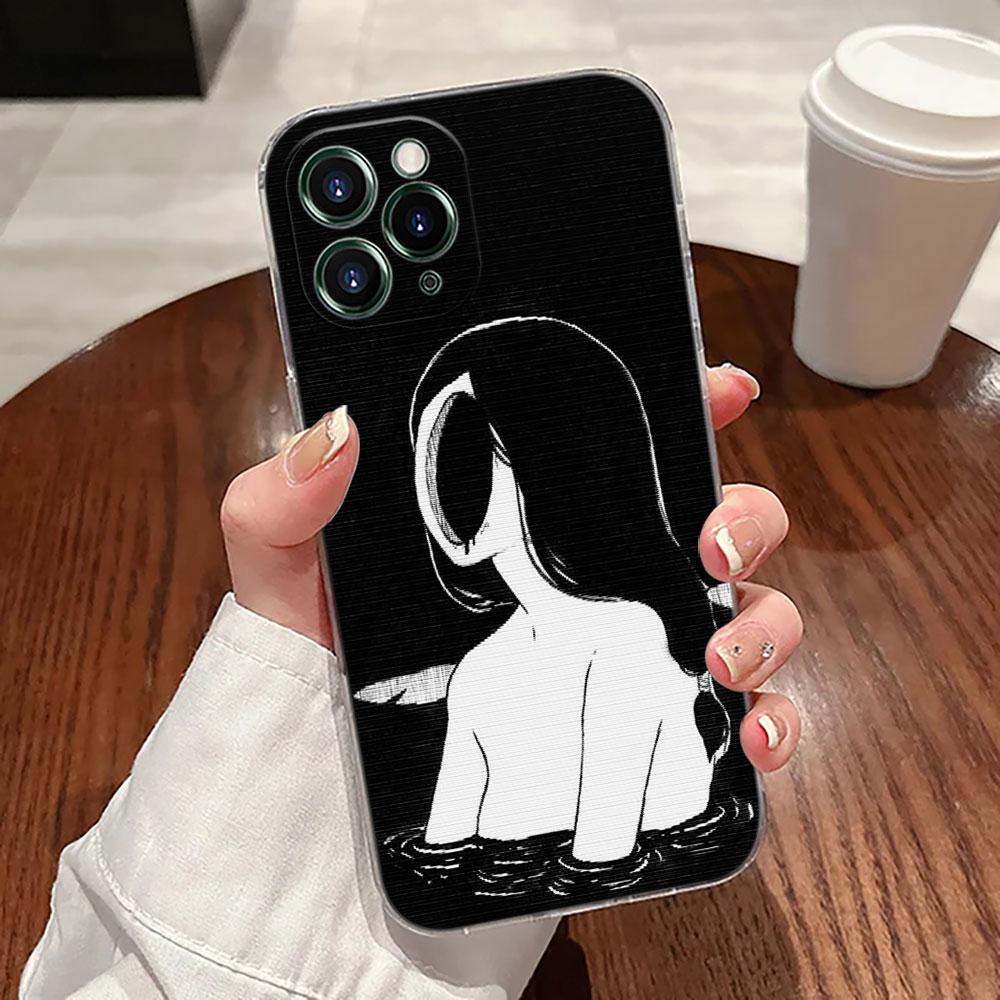 Хоррор Комикс Т-Томиэ-Дзюндзи Ито Манга Прозрачный Чехол Для Apple iPhone 17 16 15 14 13 12 11 Pro Max Plus 16E 17Air Чехол для Телефона
