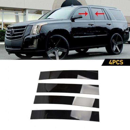 For 2007-2014 Escalade/ESV/EXT Cadillac SUV 4PC Black Pillar Posts Door Trim