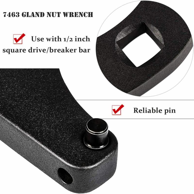 Adjustable Gland Nut Spanner Wrench 7463 Replacement for Hydraulic Cylinder Farm Equipment