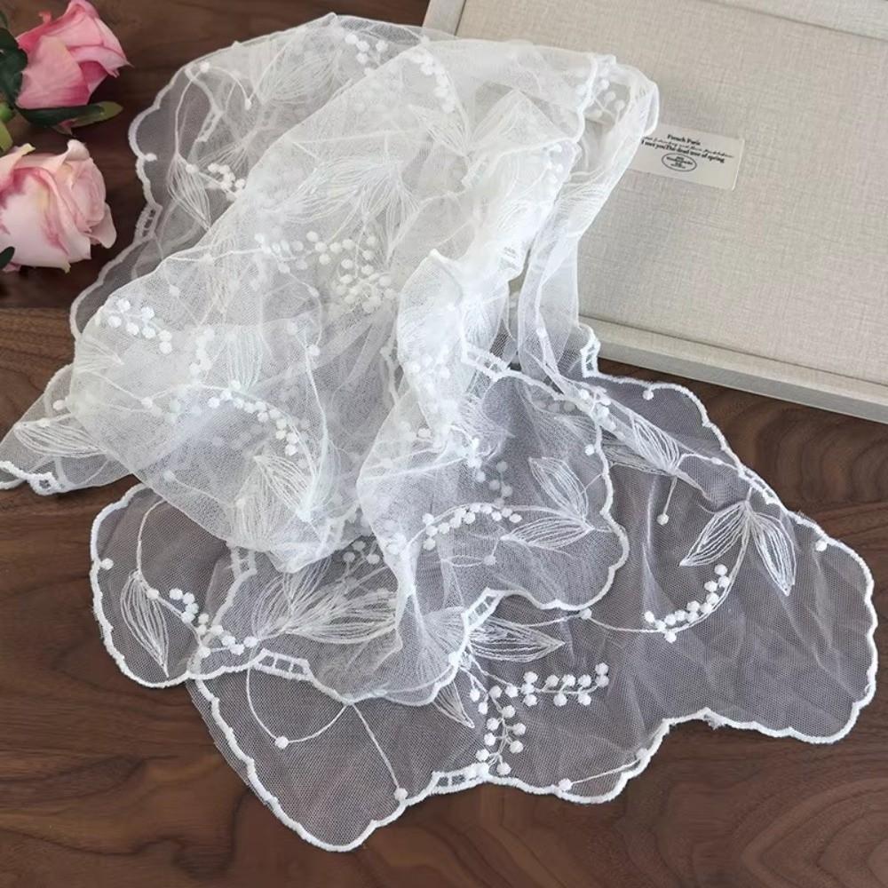 140×33cm Lace Scarf Retro Headscarf Versatile Shawl  for Women