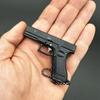 Мини-игрушечный пистолет из полусплава 1:3 G17 Миниатюрная модель пистолета Разборная металлическая игрушечная пушка DIY Брелок Подвески для фанатов армии
