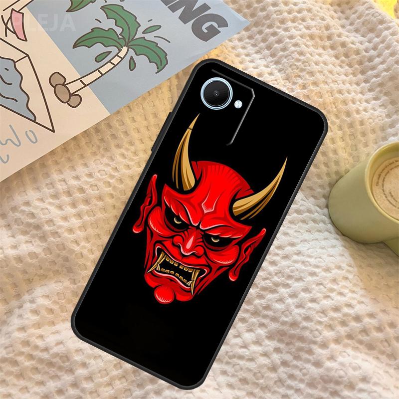 Чехол-маска Они Самурая для Realme C71 C75 C61 C53 C55 C33 C63 C51 C65 C67 11 12 13 14 Pro Plus GT6 GT7 15 Pro