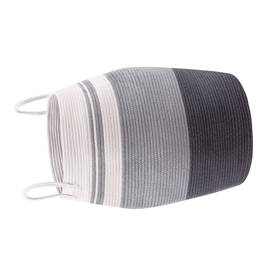 Корзина для белья, высокая хлопковая корзина для хранения, плетеная веревка, корзина для грязной одежды, игрушки