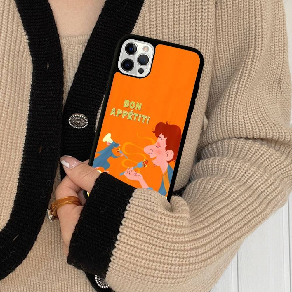 Чехол для телефона PC+TPU с изображением Реми из Рататуя Для IPhone 11 12 13 14 15 16 17 Plus Pro Max