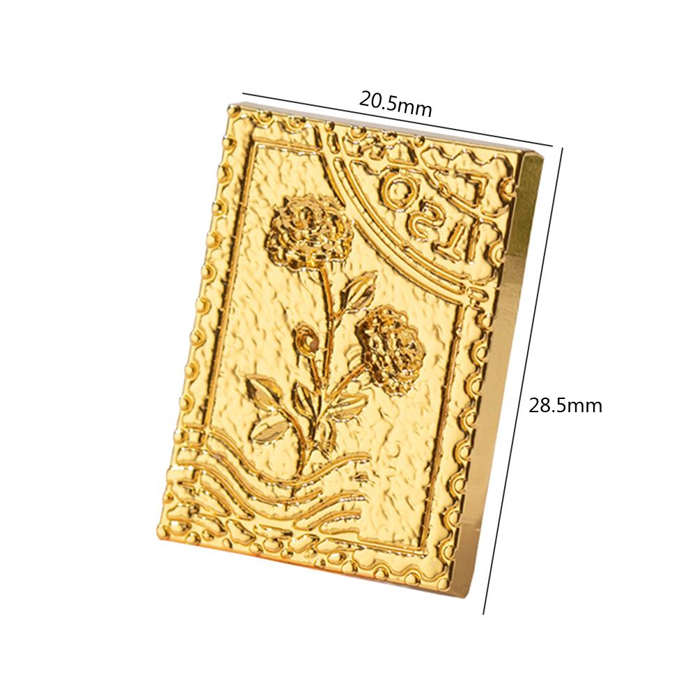Золотой антикварный сургучный штамп, винтажный ремесленный запечатывающий штамп для открыток, конвертов, свадебных приглашений, подарочной упаковки, скрапбукинга
