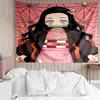 Demon Slayer Nezuko Tapestry for Bedroom Aesthetic Classroom Tapestries Wall Hanging for Living Room Dorm Office,Ideal Creative Gift