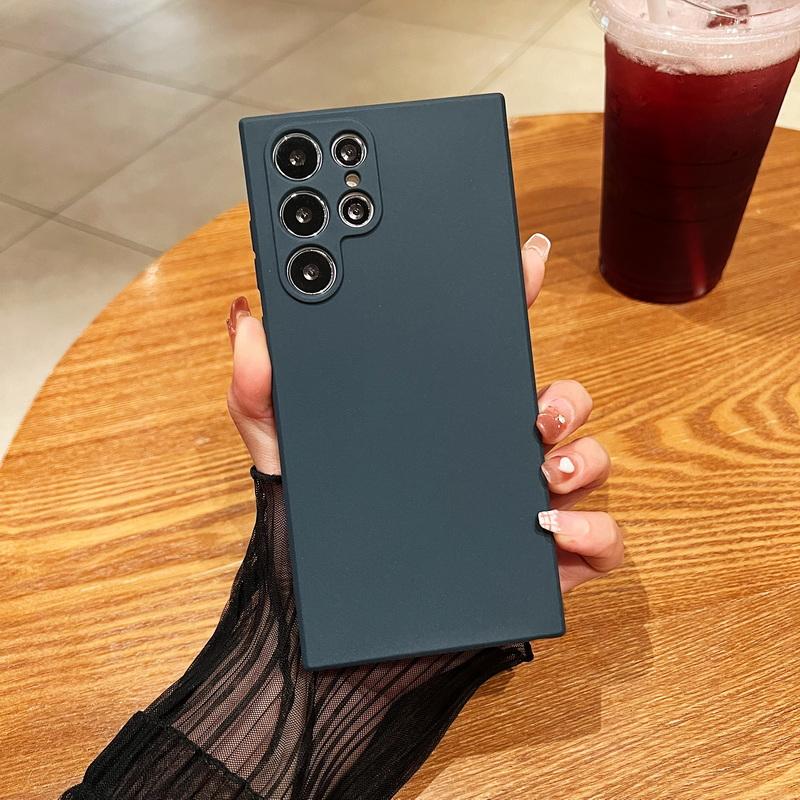 Роскошный ультратонкий матовый мягкий силиконовый чехол для телефона Samsung Galaxy S24 S23 FE S22 Ultra A14 S20 Plus S20 Ultra A71 A51 A53 A33 5G