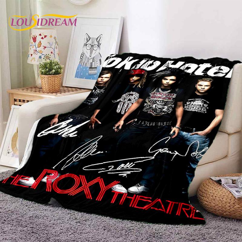 3D Покрывало Tokio Hotel Билл Каулитц, Мягкое Фланелевое Одеяло, Плед, Удобное Одеяло для Пикника, Кровати, Дивана, Дома, Спальни