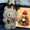 Labubu Christmas Elk Doll Zimomo 2 Monster Vinyl Face Doll Children'S Toy Festival Birthday Christmas Gift Desk Collection Decoration