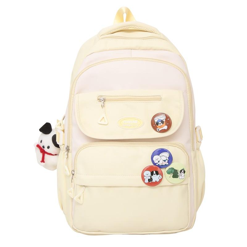 Рюкзак в студенческом стиле, студенческий блок, цветной школьный рюкзак для кампуса, женский школьный рюкзак большой вместимости