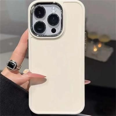 Чехол-бампер для телефона с гальваническим покрытием для iPhone 16 15 14 Pro Max 13 12 11 15 Pro Max X XR XS Max 7 8Plus, однотонная силиконовая задняя крышка