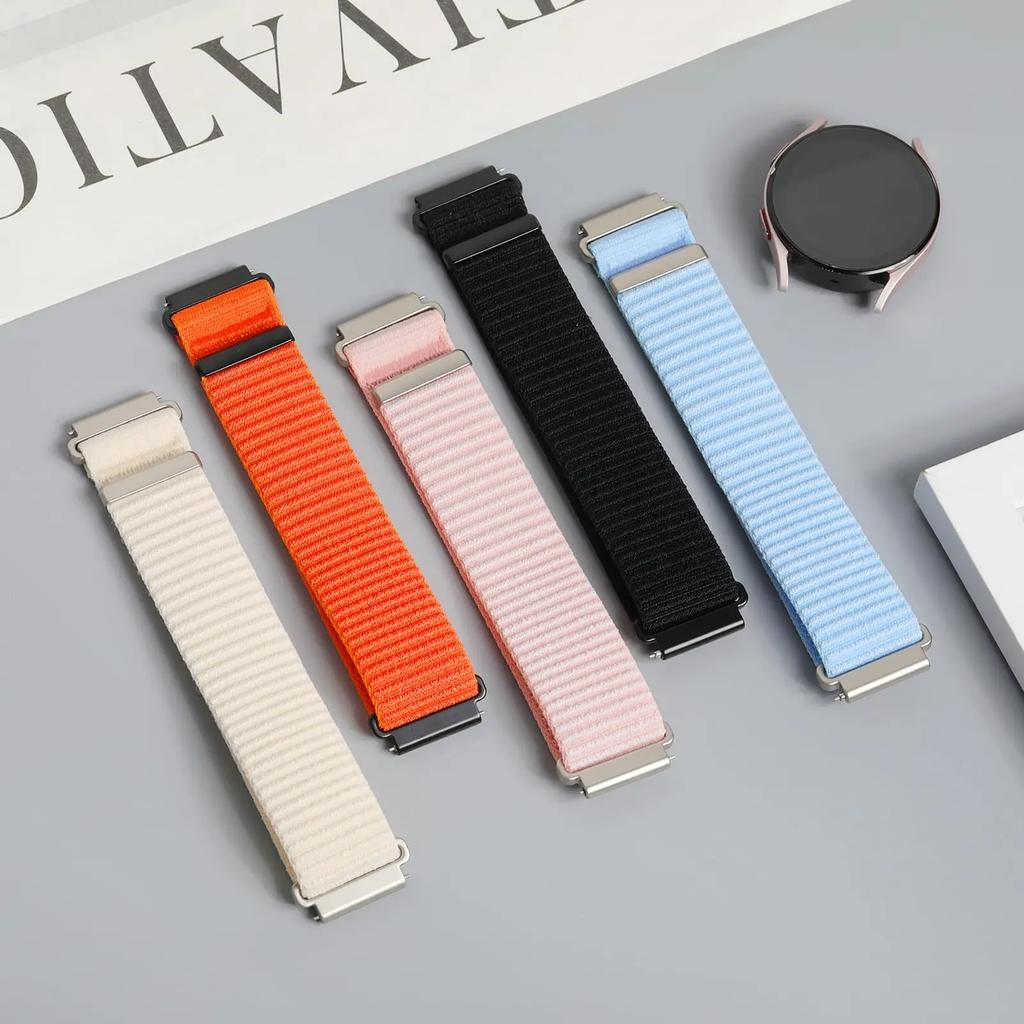 18мм 20мм 22мм Нейлоновый ремешок-петля Для Xiaomi Watch 5 S4-3-2 Спортивный браслет Для Oneplus Watch Lite-3-2/OPPO Watch S-X2-X Аксессуар