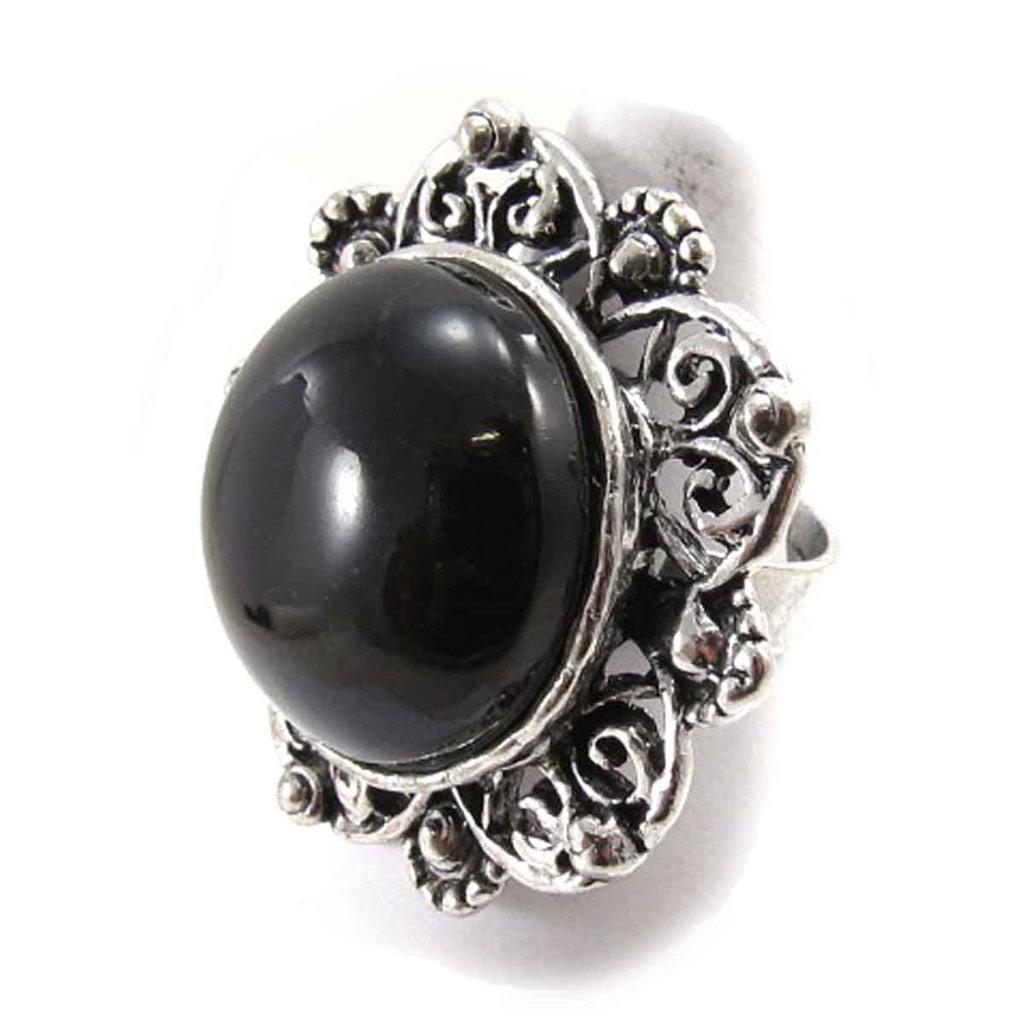 Дизайнерское кольцо 'Scarlett' чёрное