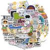 50PCS Sarcastic Sticker Aesthetic Kawaii Scrapbook Graffiti Decoration Laptop Luggage Phone Skateboard  Waterproof DIY Sticker