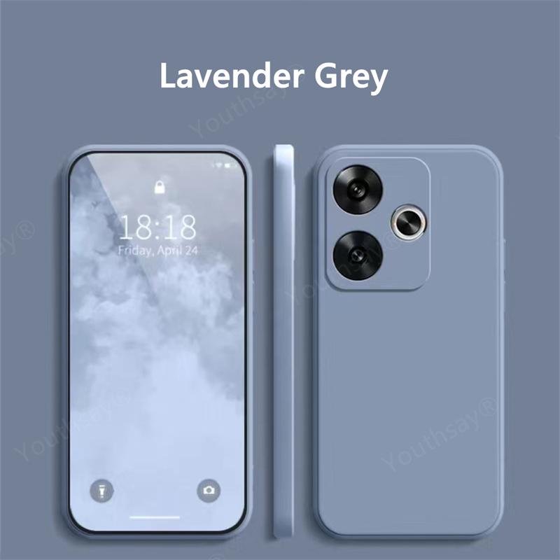 Для Poco F6 жидкий силиконовый чехол для Xiaomi Poco F6 чехол Fundas Coque мягкий защитный чехол для камеры из ТПУ для Poco F6 Pro