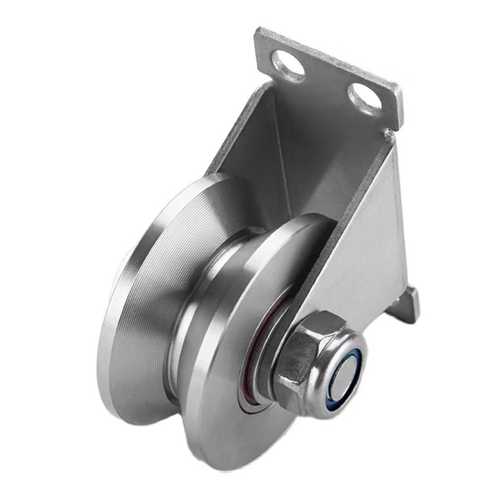1Pcs Track Wheel Bearing Pulley U/V/H Shaped Rigid Caster New Sliding Door Rollers Home Hardware