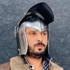 Knight Barbute Helmet 18g Soft Steel Medieval Warrior Armor LARP Cosplay Costume Warrior Helmet