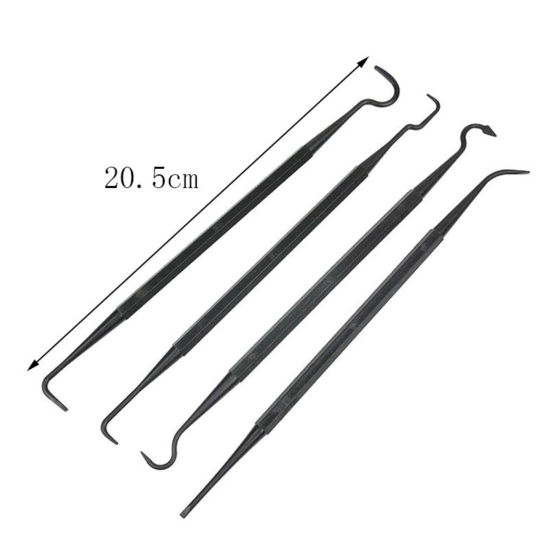 7 шт. многоцелевой инструмент для чистки автомобиля, аксессуары со стальной проволочной нейлоновой щеткой и нейлоновыми крючками для чистки