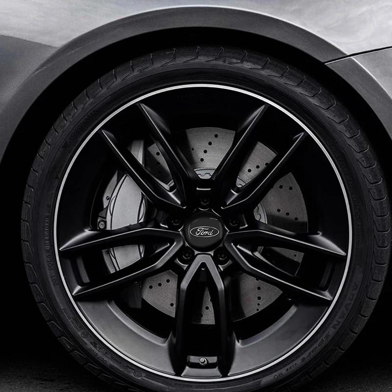 Новые наклейки-значки на ступицу колеса автомобиля для Ford Mustang BA Shelby SYNus King GTX1 Ka Fusion Focus F-150 Transit Ranger ST 3 MK2