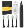 Adults Electric Toothbrush IPX7 Waterproof 4 Gears Teeth Cleaning Vibration Brush with 4 Brush