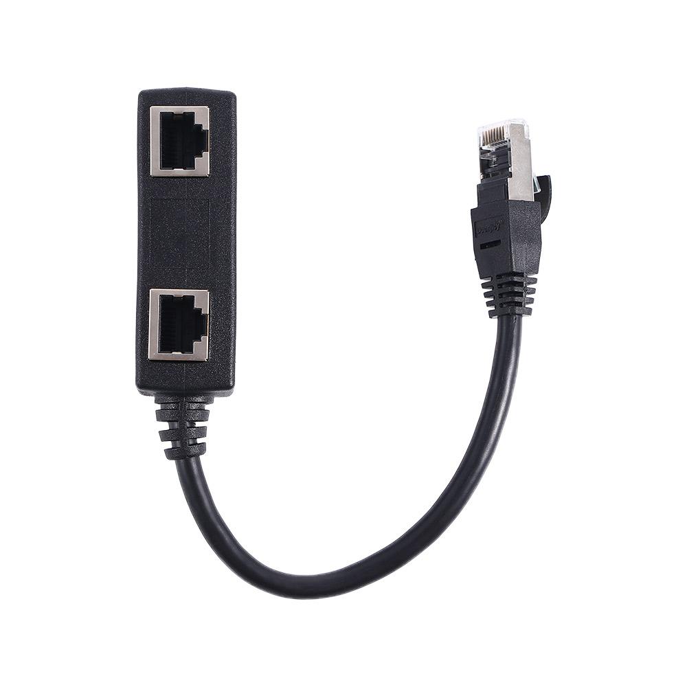 LAN Ethernet Digital Cables RJ45 Connector RJ45 Splitter Network Connector Extender Adapter Cable