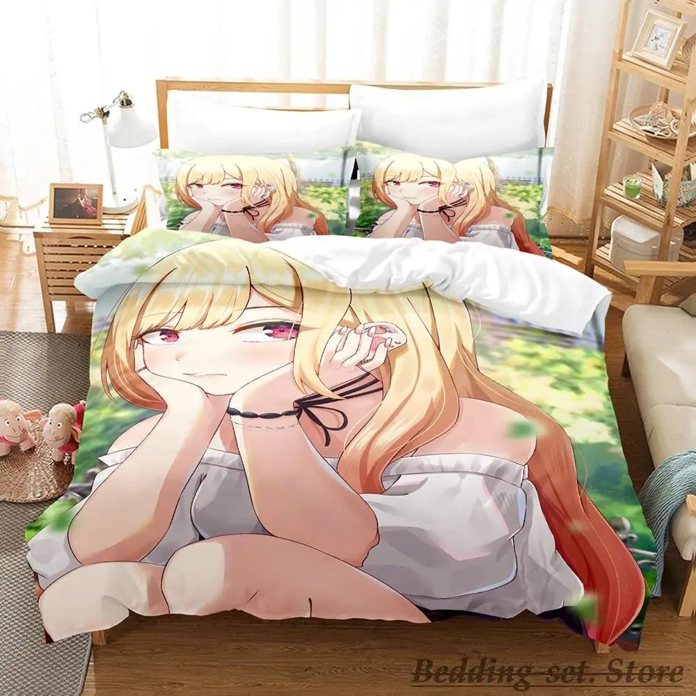 Marin Kitagawa Bedding Set Single Twin Full Queen King Size Bed Set Adult Kid Bedroom Duvetcover Sets Anime Parure de lit