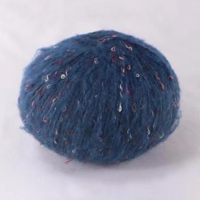 50 г/шарик для вязаного шарфа, шапки, одежды, нитки ручной работы, плюшевая мохеровая пряжа, цветная шерстяная в горошек