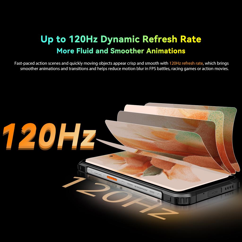 Refurbished Blackview BV8100 Smartphone 24GB RAM  256GB ROM MediaTek Helio G99 50MP Mobile Phone