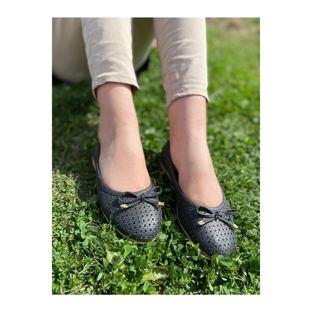 Женские летние удобные балетки с бантом Purple10030