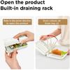 YOTIME Travel Bottle Brush, Travel Bottle Cleaner Kit with Foldable Bottle Drying Rack, for Visit Friends and Relations, Baby Travel Essentials, BPA