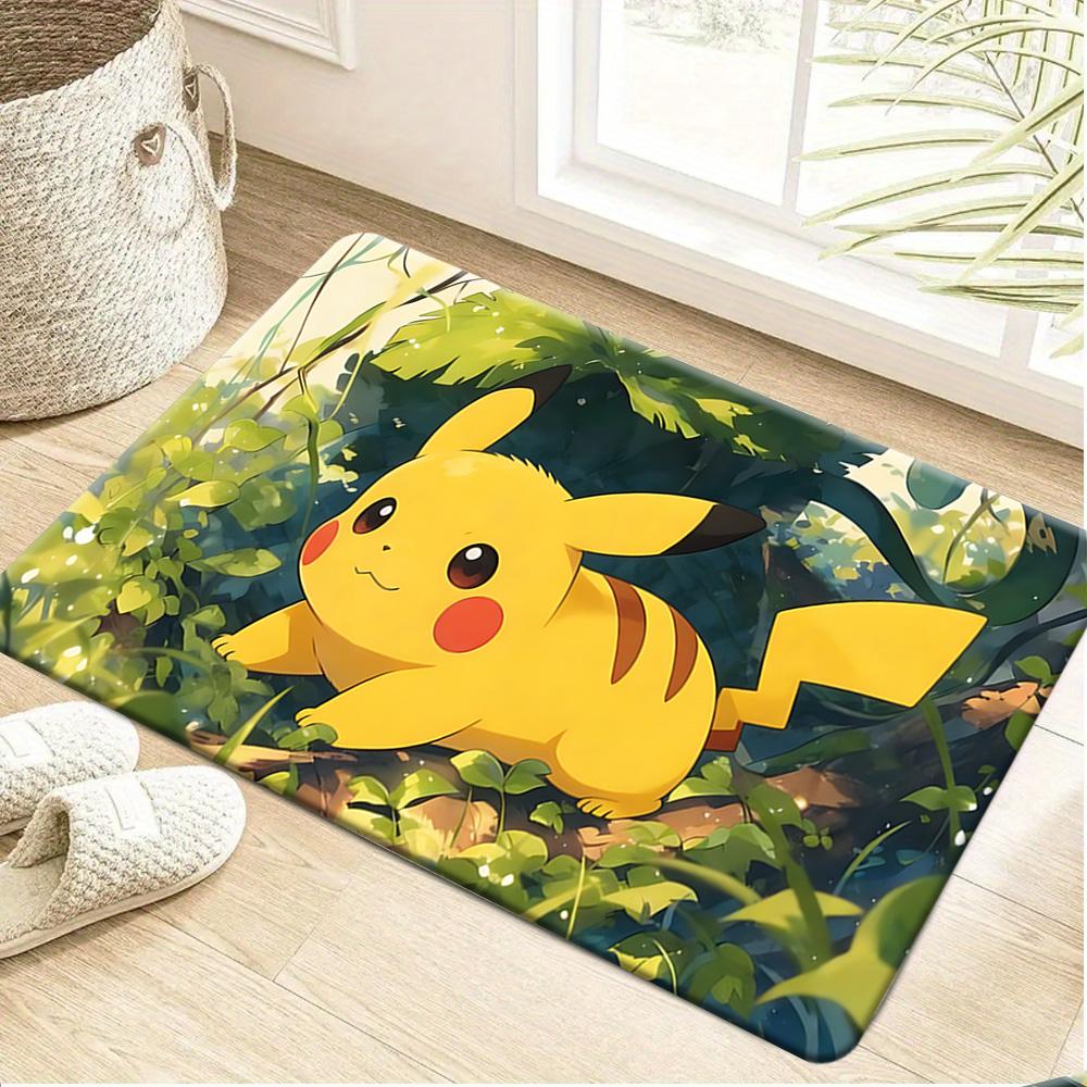 Pokemon Underwater Adventure Print Doormat Anti-slip Absorbent Floor Mat for Home Entrance Bedroom Living Room Decor
