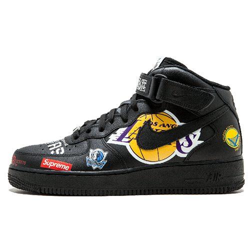 Nike Air Force 1 Mid Supreme Nba Черные AQ8017-001