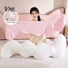 Cooling Body Pillow for Adults & Side Sleepers, Breathable L-Shaped Long Comfortable Bed Hugging Pillow, Full Leg Support Cushion with Removable Cover