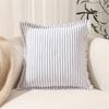 Decorative Pillowcase Cushion Cover Textured with Color Stitching for Couch or Living Room Sofa Bed Decoration
