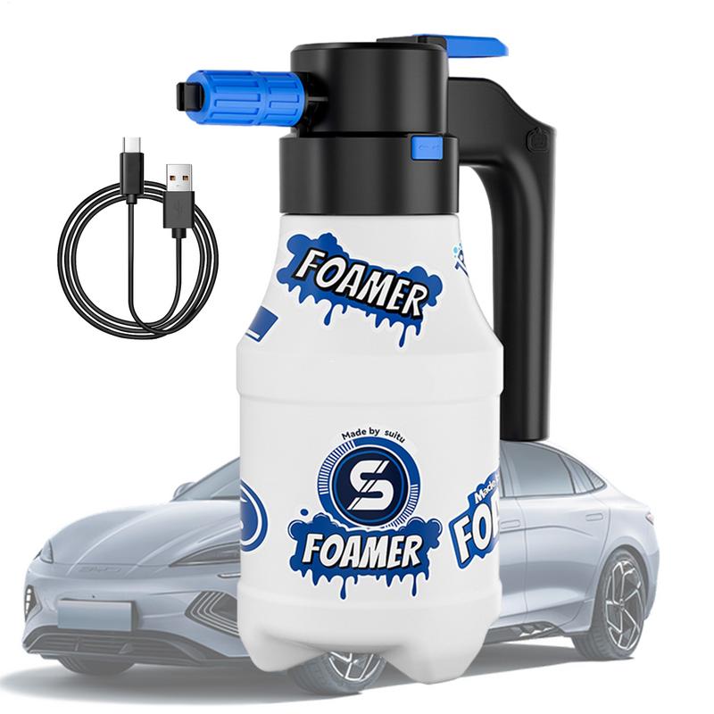 Электрический пенораспылитель 1,5 л Пеногенератор для автомойки Насосный распылитель Электрический авто Пеногенератор Ручной распылитель для мытья автомобиля
