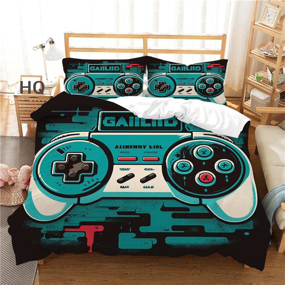 3D игровая консоль с принтом, покрывала для подростков, двойной размер, пододеяльник, роскошный мягкий высококлассный декор для спальни
