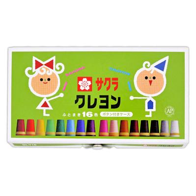 Мелки Sakura Craypas 16 цветов в кейсе с кнопкой BLY16