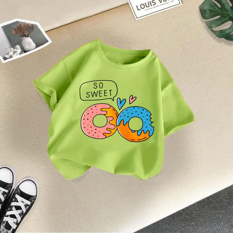 2-14 Years Boys Summer Short Sleeve Cartoon Casual T-Shirt Top Girls