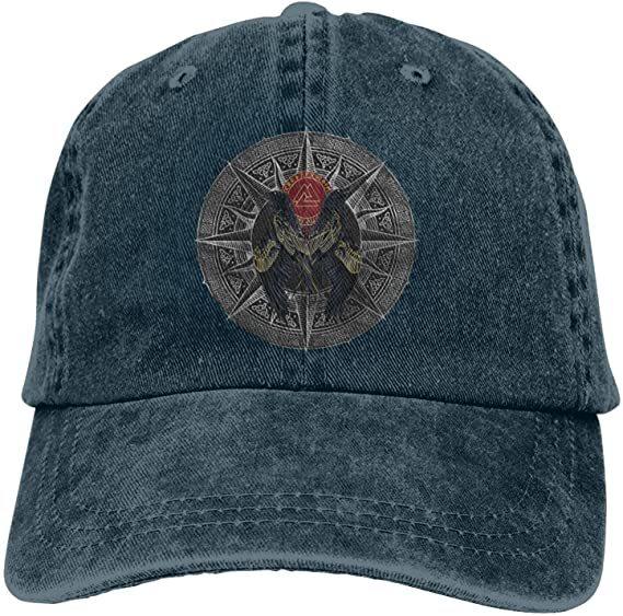 Викинги Мьельнир и руническое колесо Символ скандинавской мифологии Бейсбольная кепка для папы Кепка в стиле хип-хоп Регулируемая классическая спортивная шляпа для мужчин и женщин