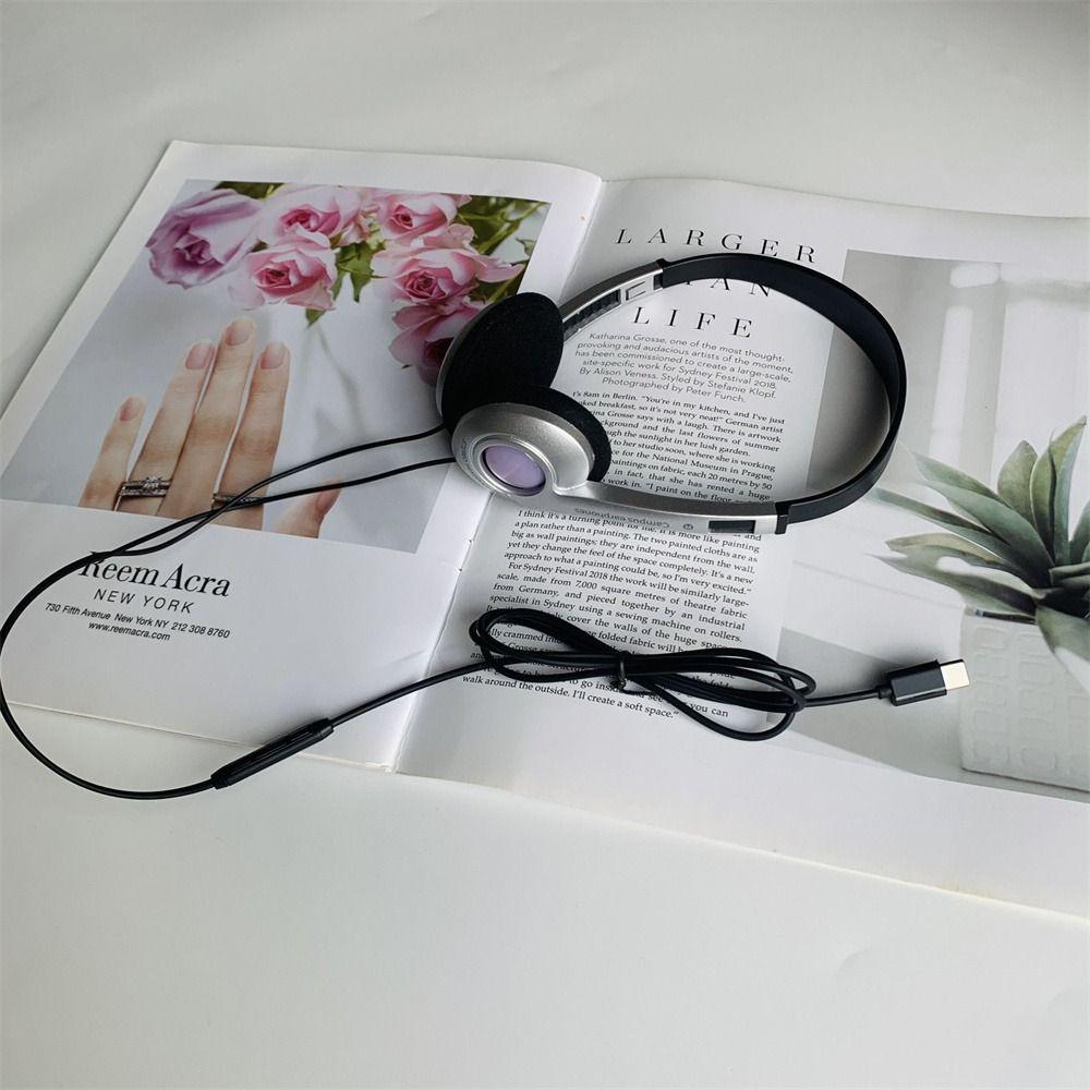 Гарнитура Millennium Wind Retro Personality Проводные наушники Классические наушники Y2K Наушники Outdoor Mp3