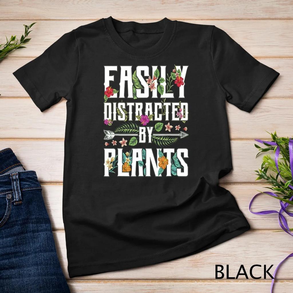 Easily Distracted By Plants Gardener Gardening Garden Flower T shirt