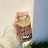 Transparent Water Cup with Tea Strainer Reusable Plastic Cup New Portable Drink Bottle  Outdoor
