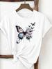 (Asian Size) Tee Print Fashion Top Women Clothing T Shirt Woman Female Sweet Love Heart Trend Cute Short Sleeve Graphic T-shirts