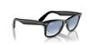 Ray-Ban RB2140F 901/3F 52 WAYFARER СВЕТЛЫЕ ЦВЕТА Солнцезащитные очки - Черная / Прозрачная Градиентная Синяя Линза