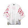 Летние японские кимоно с рукавами с пятью точками, мужские и женские плащи, куртка, блузка