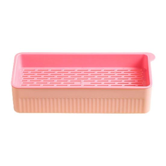 Кашпо для кошачьей травы со съемным дном, двухслойное контрастное цветное нескользящее основание, пластиковая подставка для кошачьих ростков, горшок для выращивания растений, садовые принадлежности