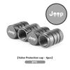 Car Wheel Caps Valve Stem Cap Tire Covers Aluminum Air Valve Tire Accessories For Jeep Compass Renegade Cherokee Wrangler JK LVCZN1
