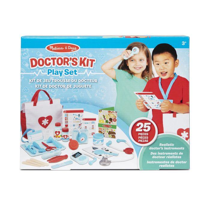 Coffret Docteur - Melissa & Doug - Set complet avec accessoires (25 pieces) - Jeu d'imitation -Des 3 ans