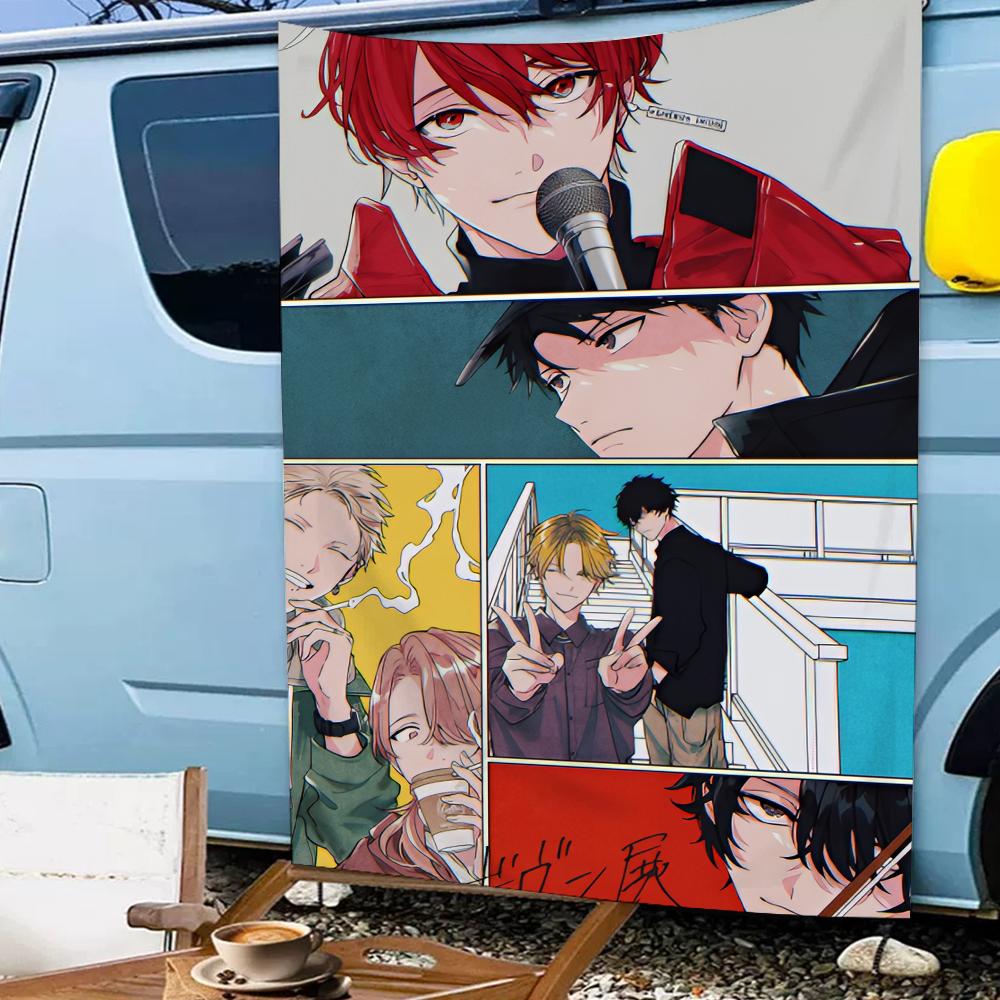 Given Anime Bl Mafuyu R Flag Living Room Wall Club Hanging Home Dorm Decor Art Garage Bar Live Decoration Banner