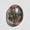 Natural Colorful Lodolite Garden Quartz, Gemstone Cabochon Oval Shape 80 Carats, 31x25x13 MM